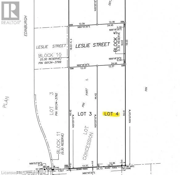 LOT 4 LESLIE Street