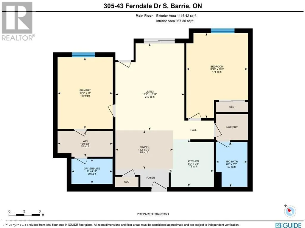 43 FERNDALE Drive S Unit# 305, #305