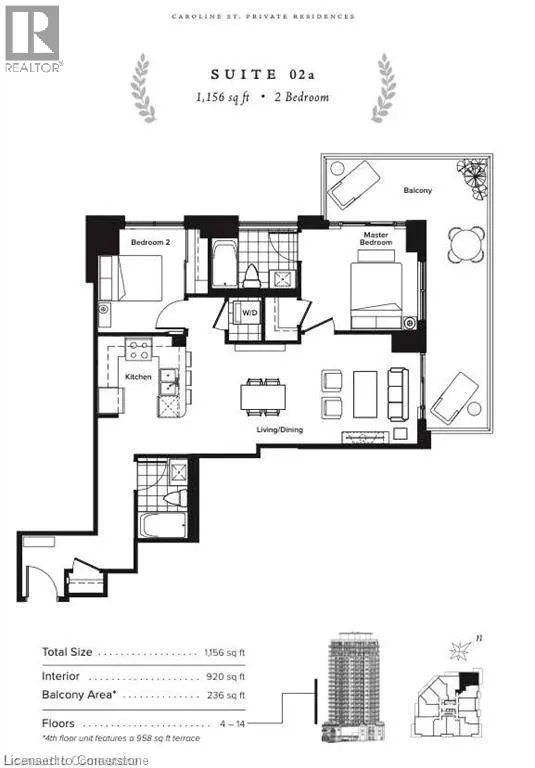 155 CAROLINE Street S Unit# 702, #702