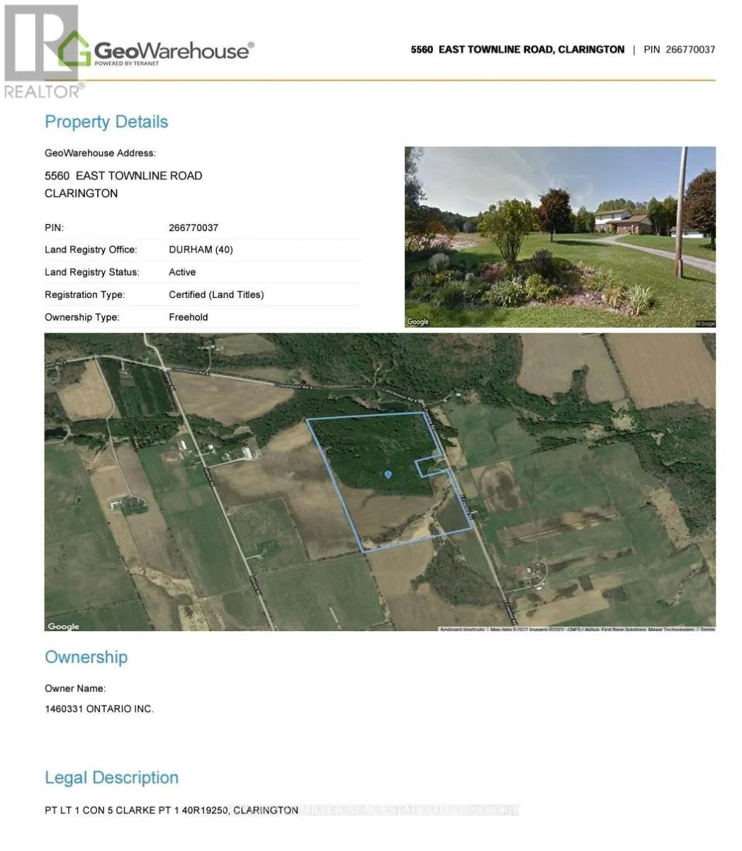 5560 EAST TOWNLINE ROAD