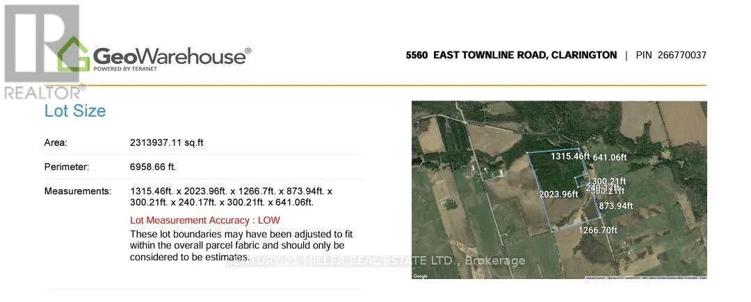 5560 EAST TOWNLINE ROAD
