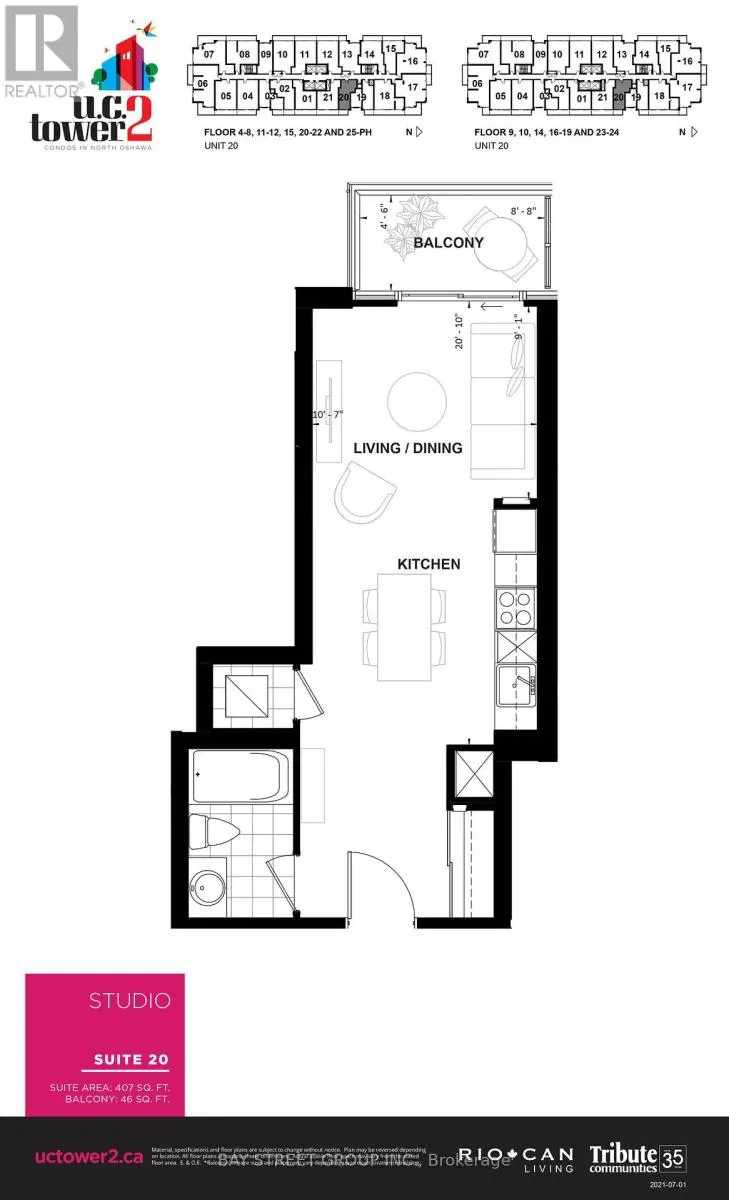 2520 - 2545 SIMCOE STREET N