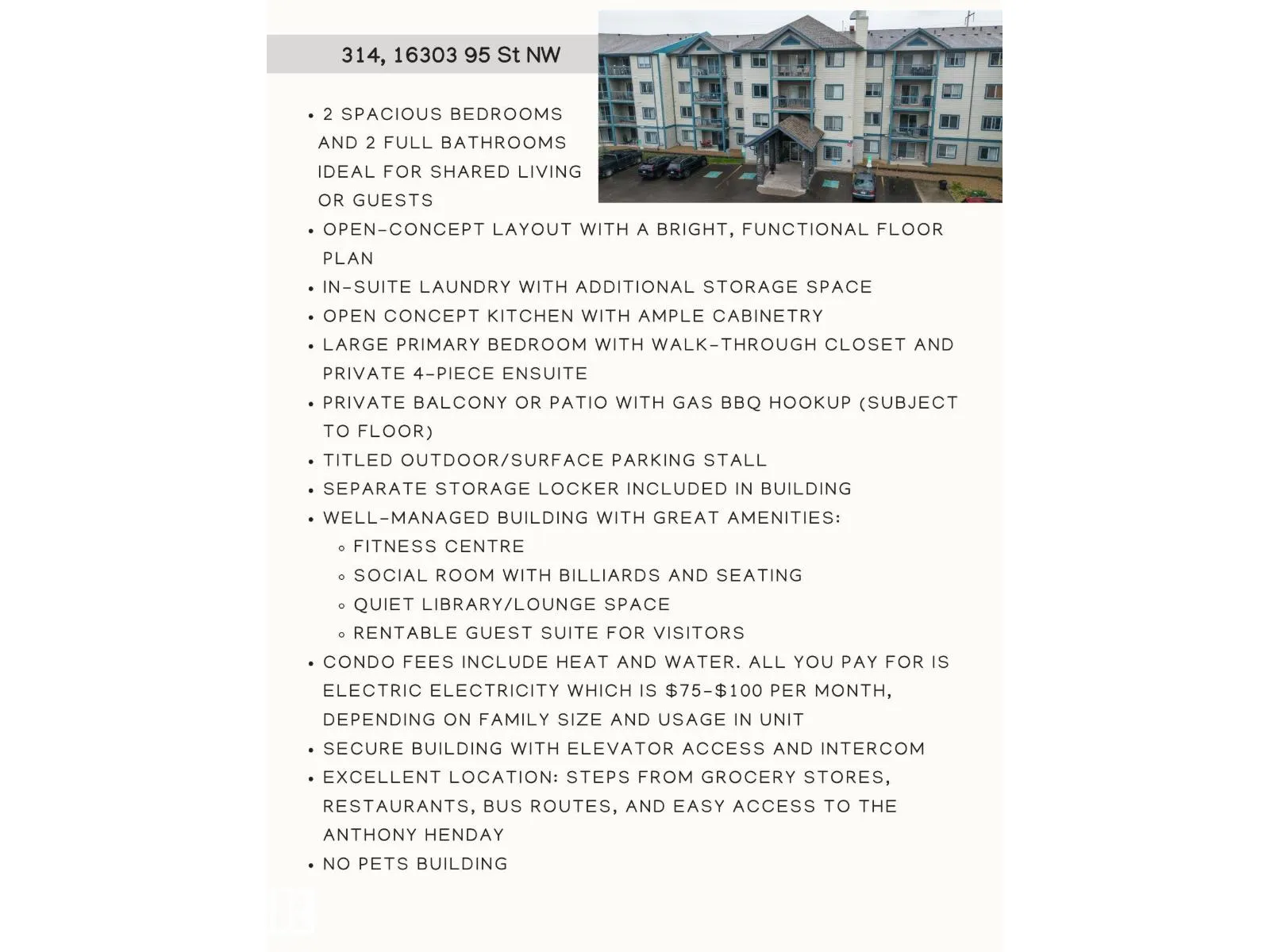 #314 16303 95 ST NW