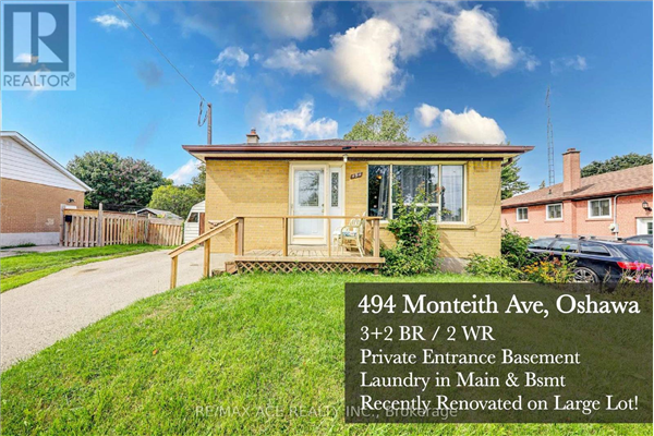 494 MONTEITH AVE, Oshawa