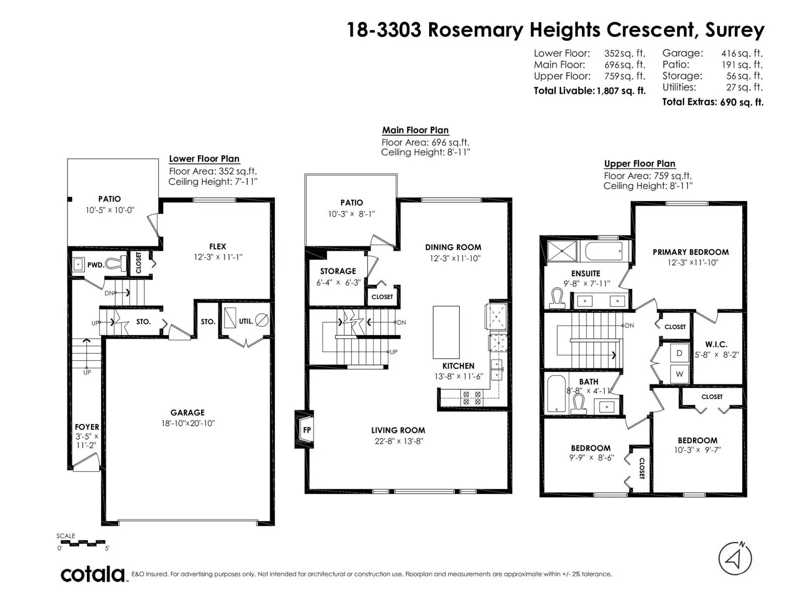 18 3303 ROSEMARY HEIGHTS CRESCENT