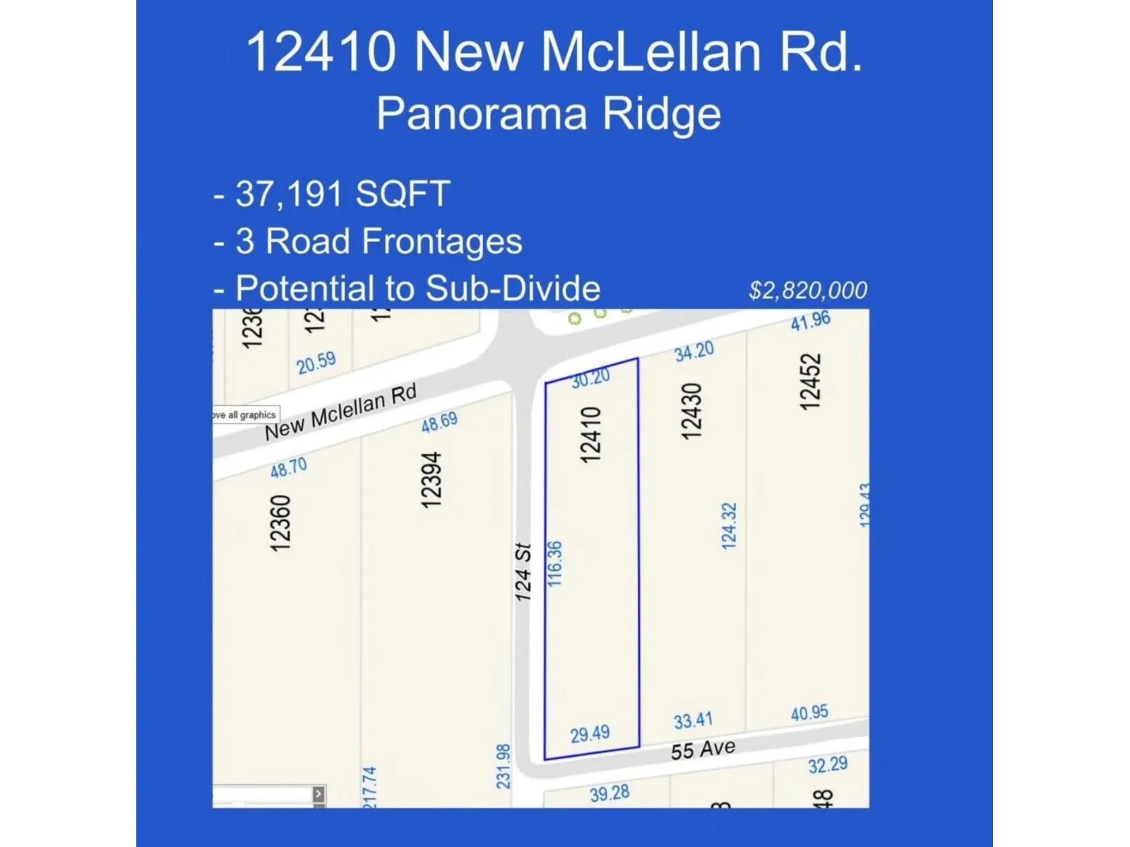 12410 NEW MCLELLAN ROAD