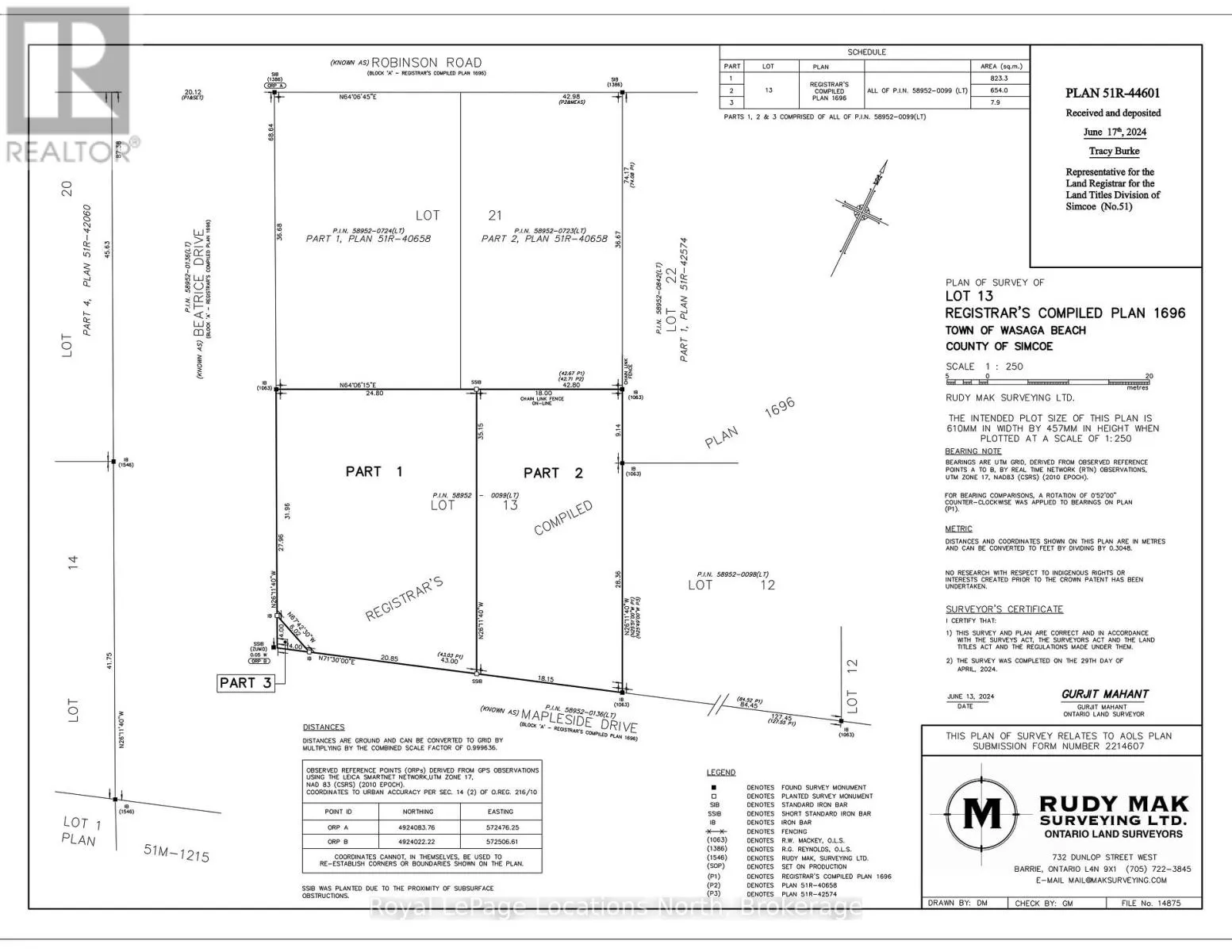 13 PT 1 MAPLESIDE DRIVE