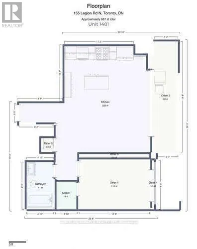 1401 - 155 LEGION ROAD N