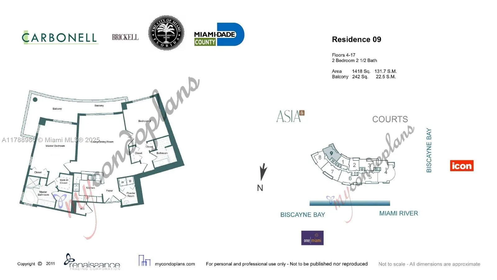 901 Brickell Key Blvd, #1009