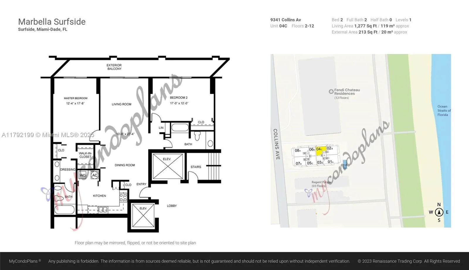 9341 Collins Ave, #1204
