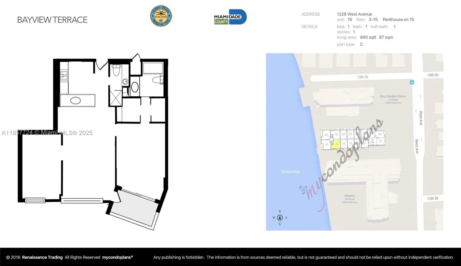 1228 West Ave, #1415