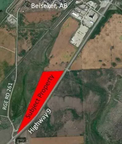 NW-01-28-26-W4   / On Hwy 9  and Rge Rd 261