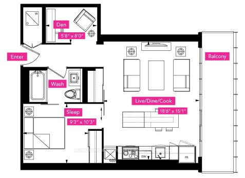 101 Charles St E, #3808
