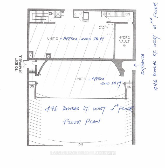 496 Dundas St W, #2/F