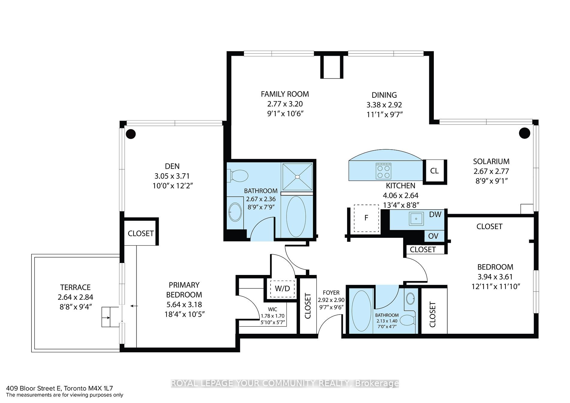 409 Bloor St E, #602