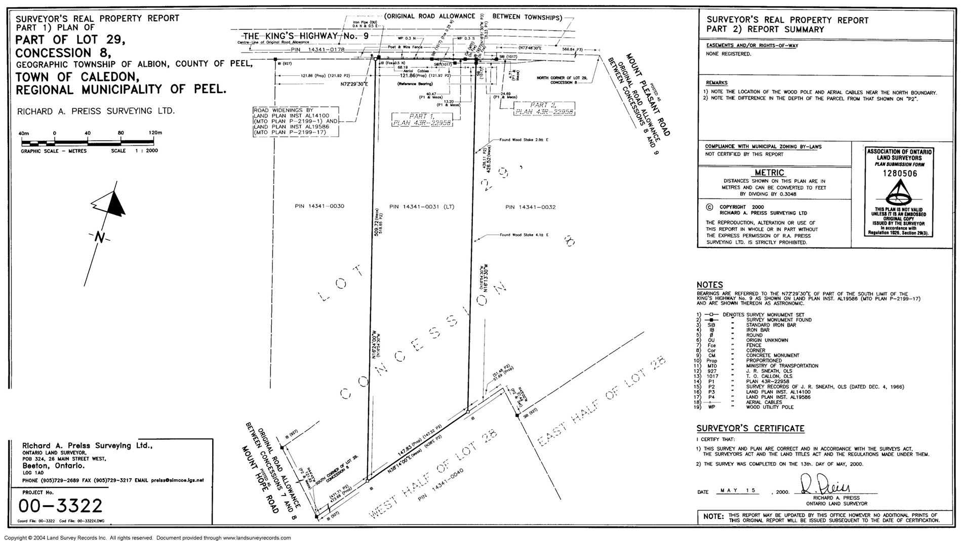 Lot 29 Con. 8, Highway 9