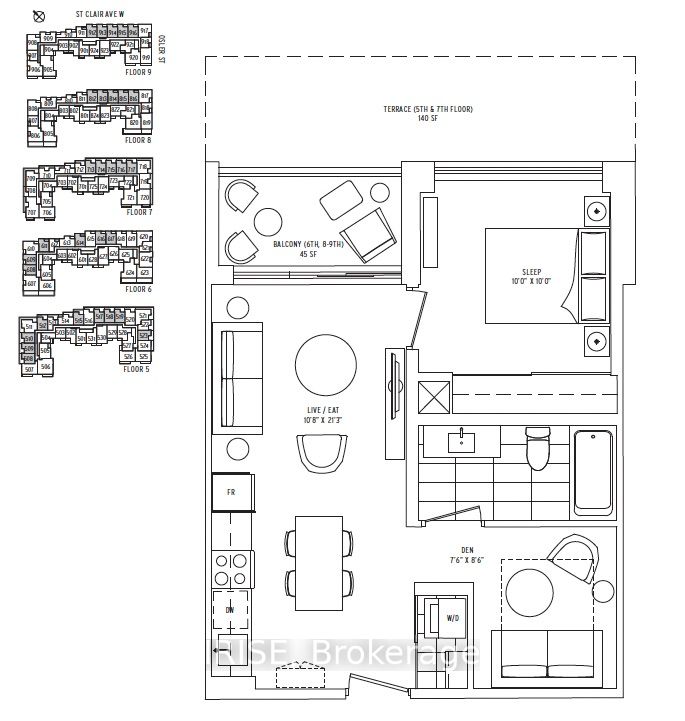 1787 St Clair Ave W, #509