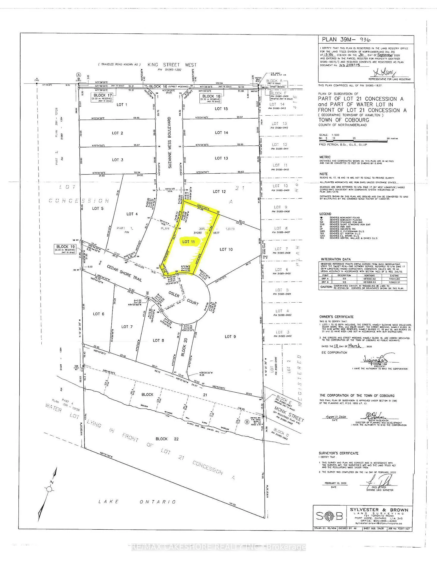 LOT 11 OSLER Court