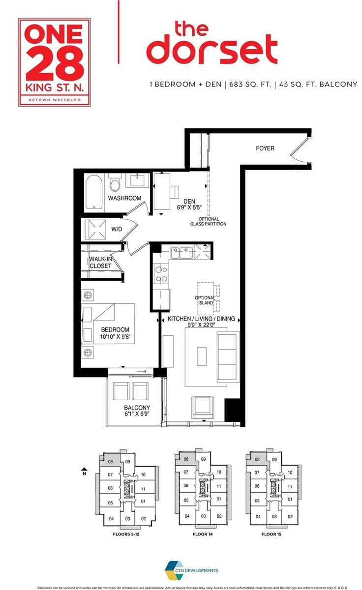 128 King Street N, #708
