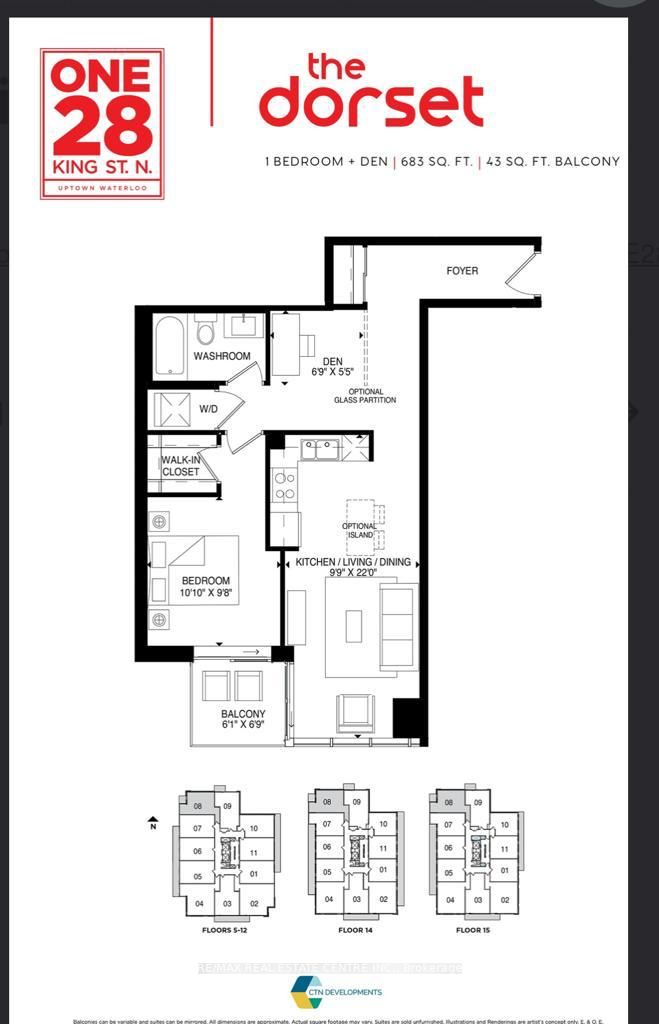 128 King Street N, #708