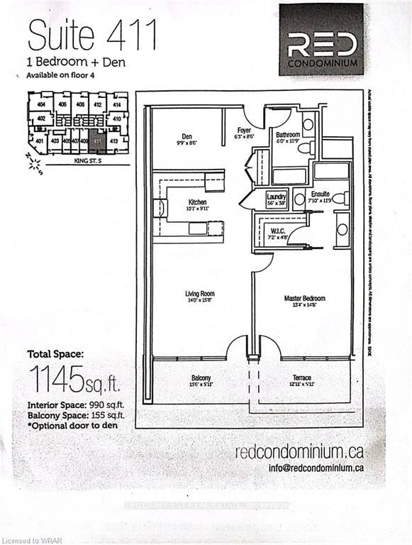 188 King Street S, #411