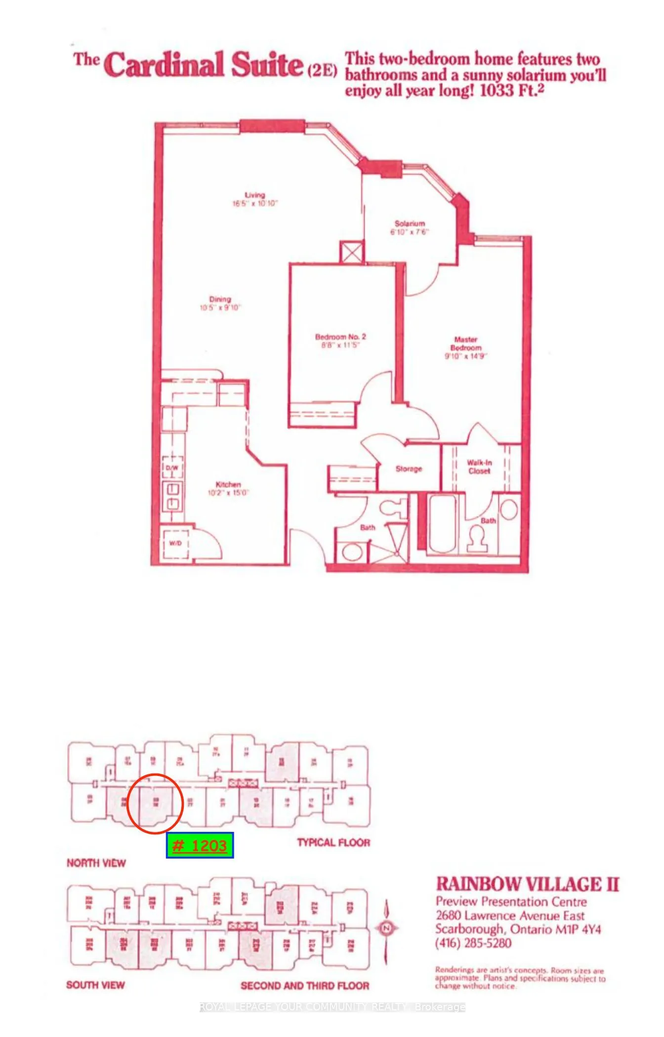 2466 Eglinton Avenue E, #1203