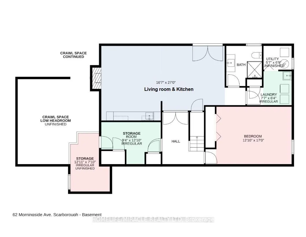 62 Morningside Avenue, #Basement