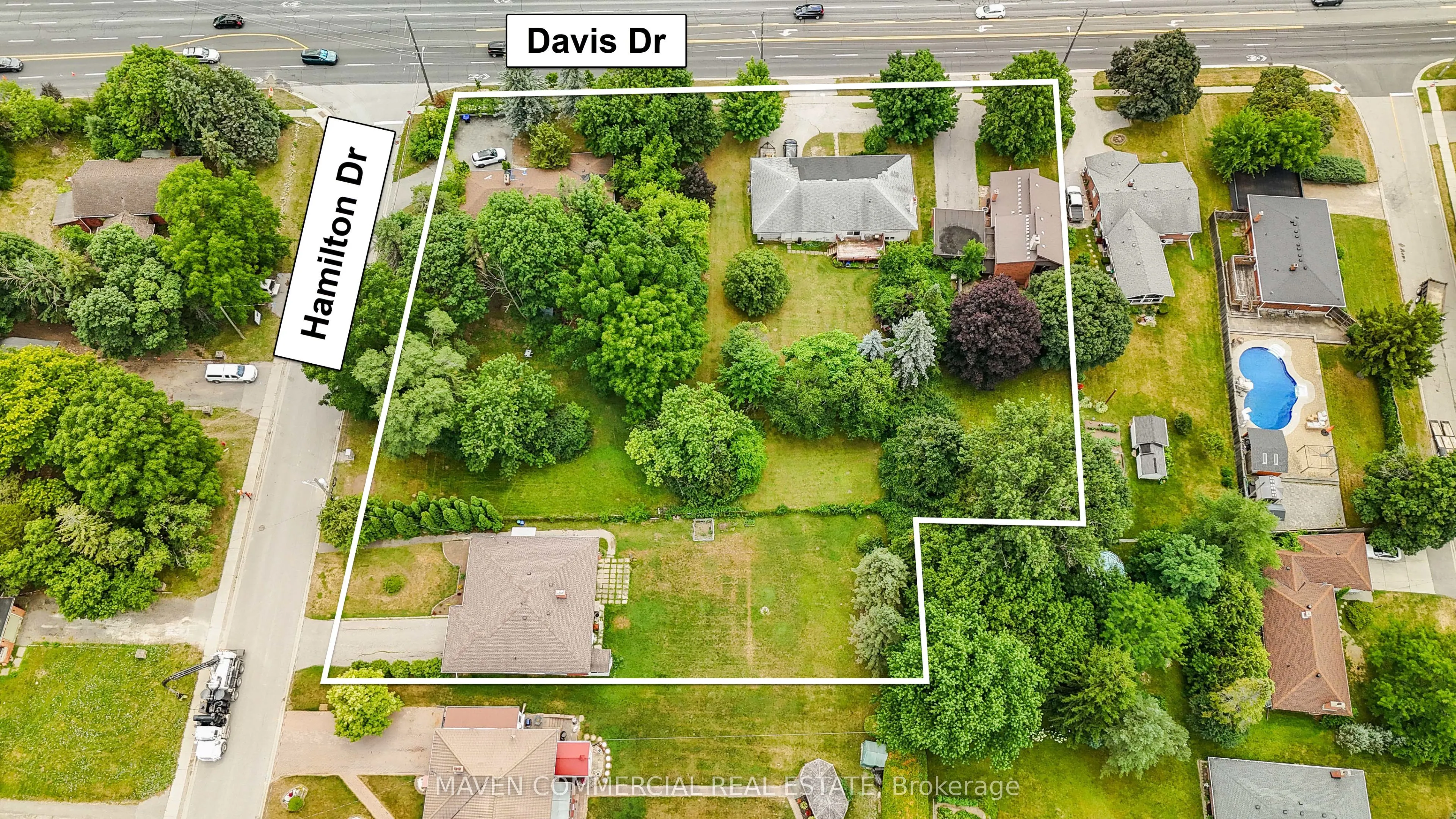 1015, 1025, 1029 Davis and 22 Hamilton Drive