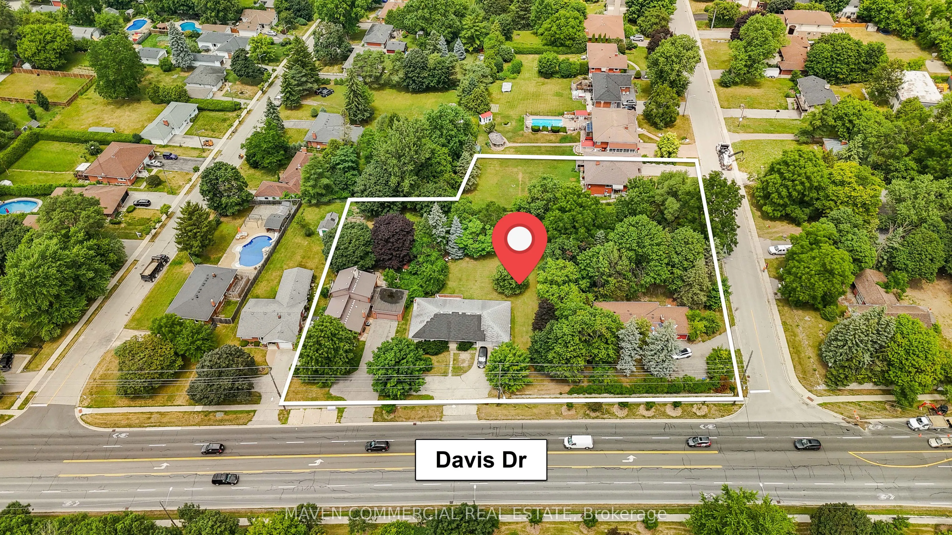 1015, 1025, 1029 Davis and 22 Hamilton Drive