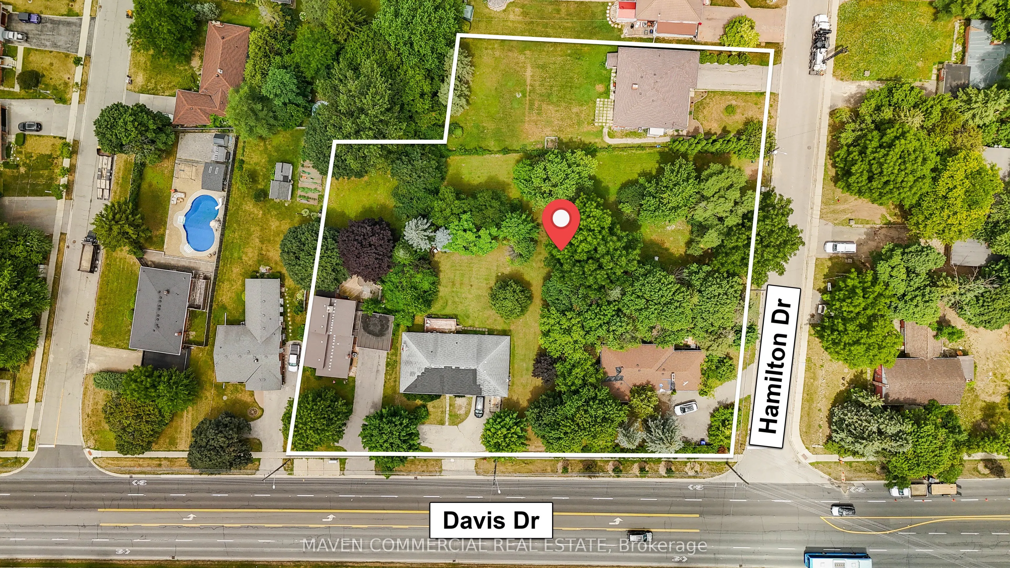 1015, 1025, 1029 Davis and 22 Hamilton Drive