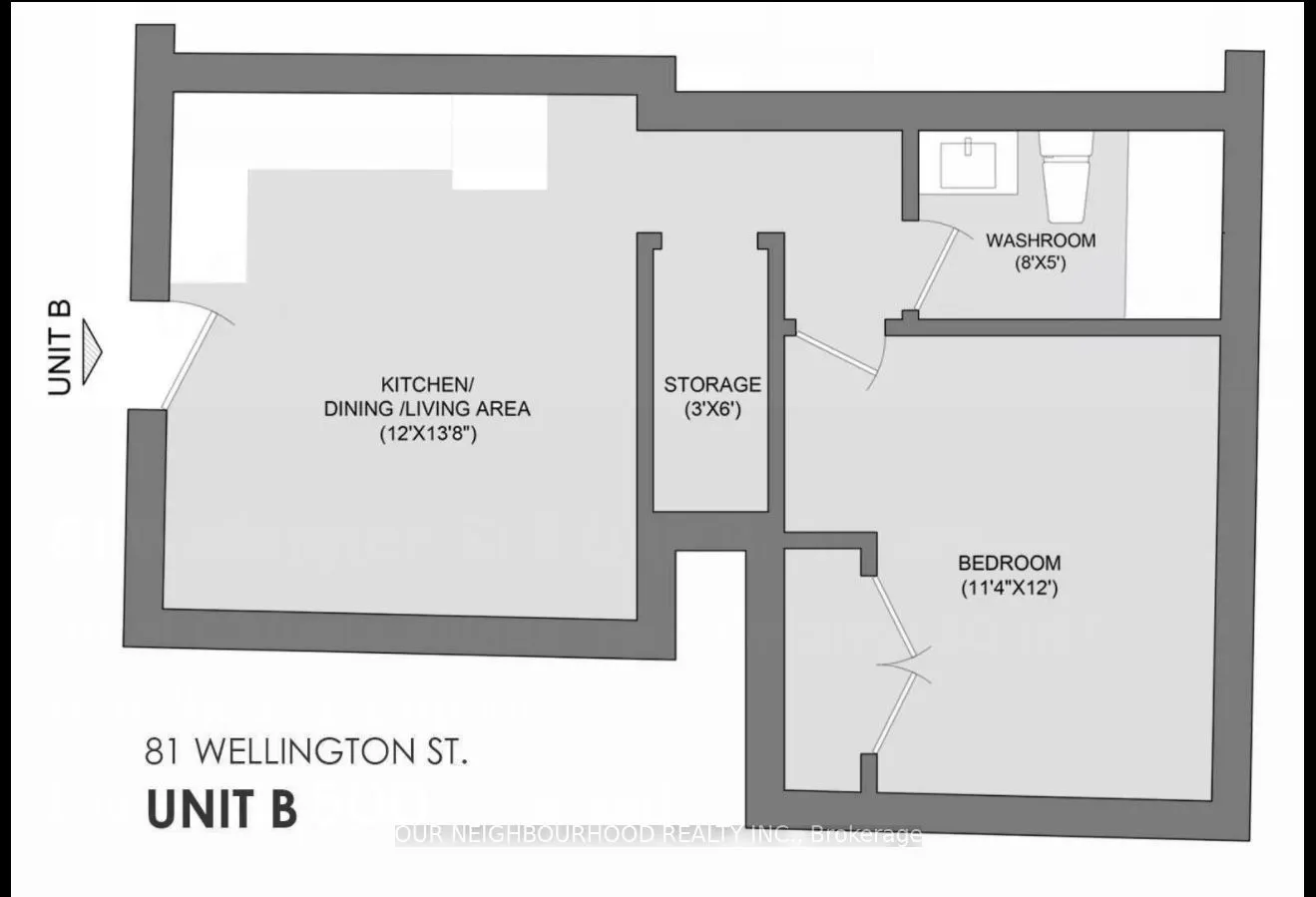 81 Wellington Street E, #Unit B