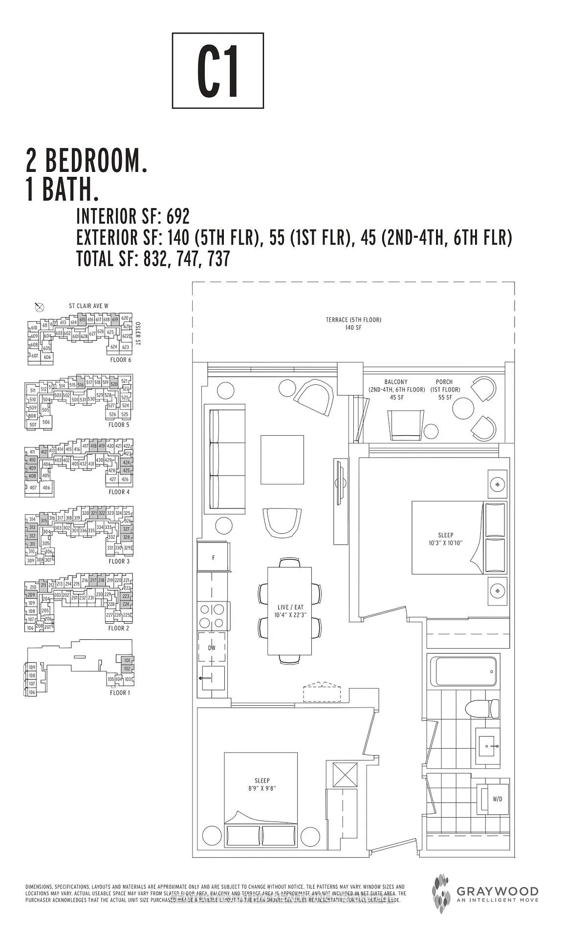 1787 St Clair Avenue W, #224