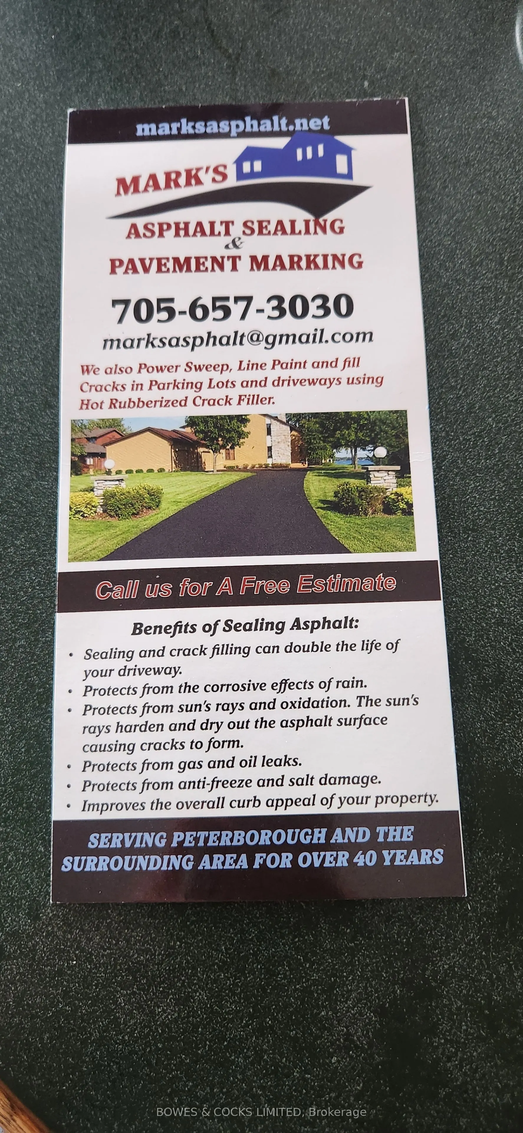 Mark's Asphalt Sealing & Pavement Marking