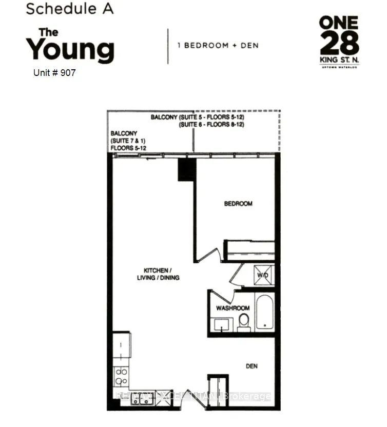 128 King Street N, #907