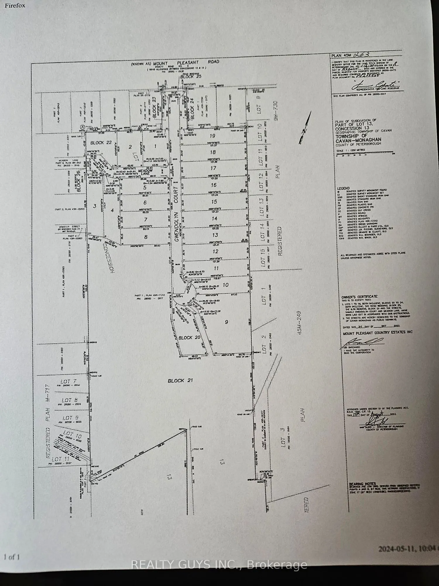 2393 (lot 11) GWENDOLYN Court