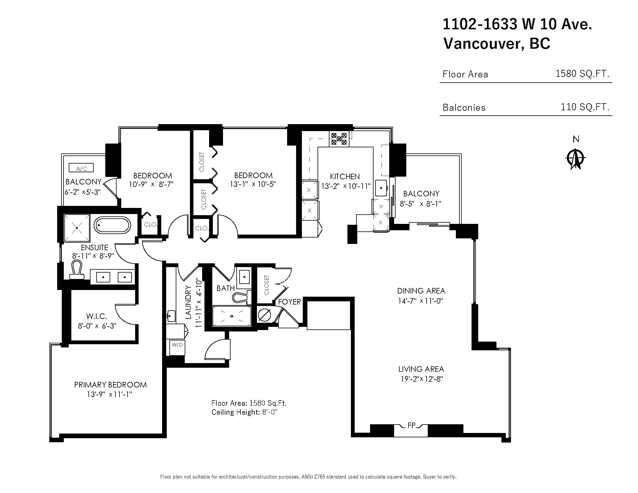 1102 1633 W 10TH AVENUE, #1102