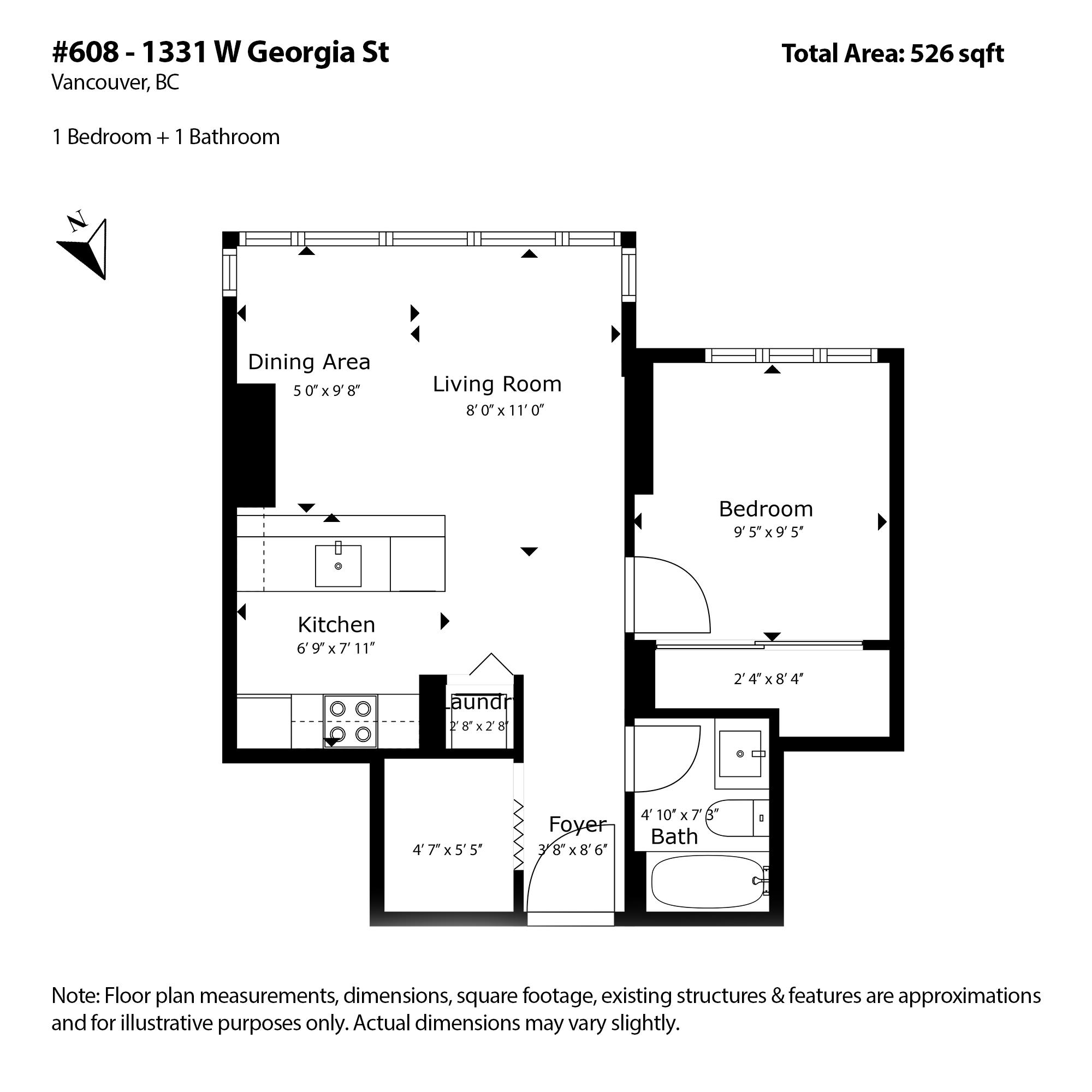 608 1331 W GEORGIA STREET, #608