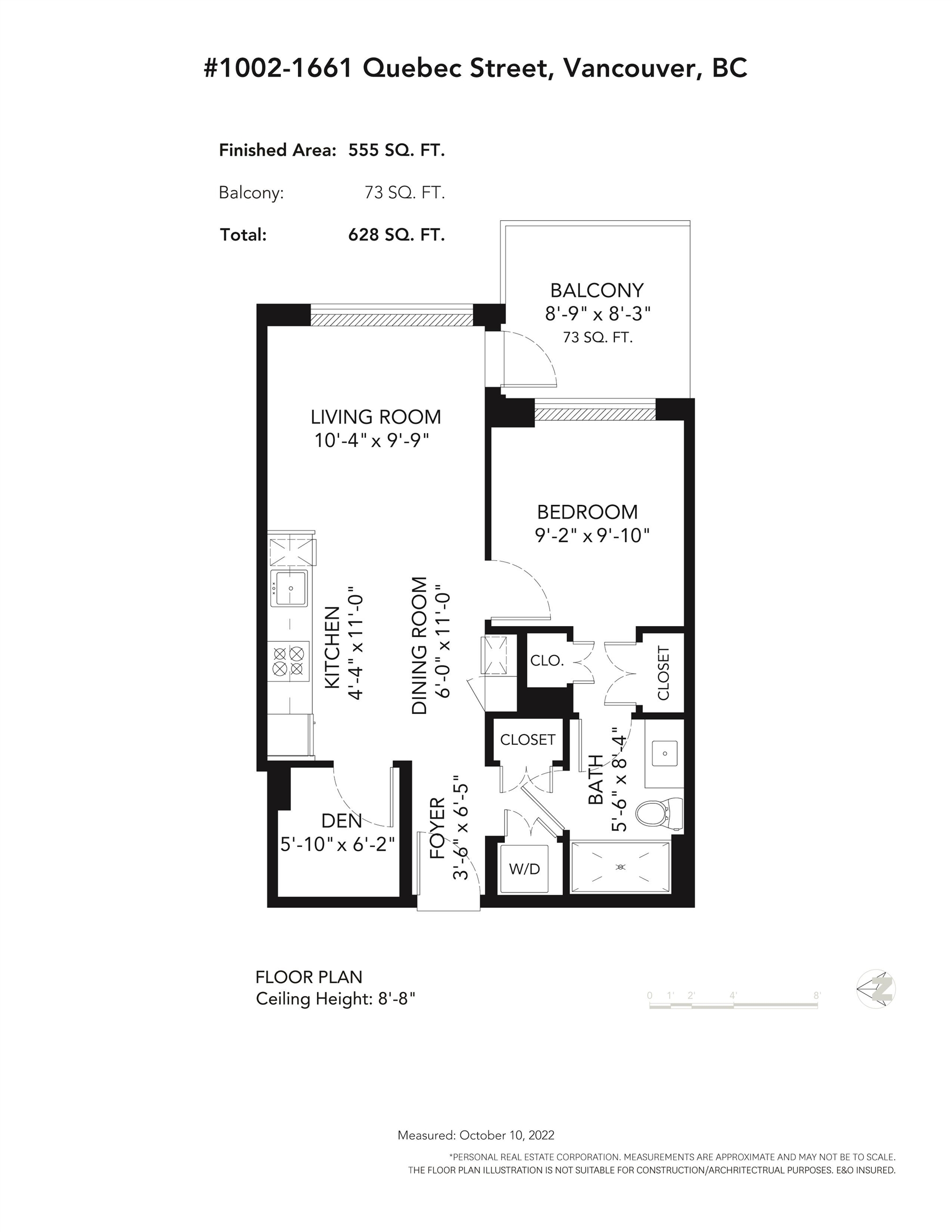 1002 1661 QUEBEC STREET, #1002