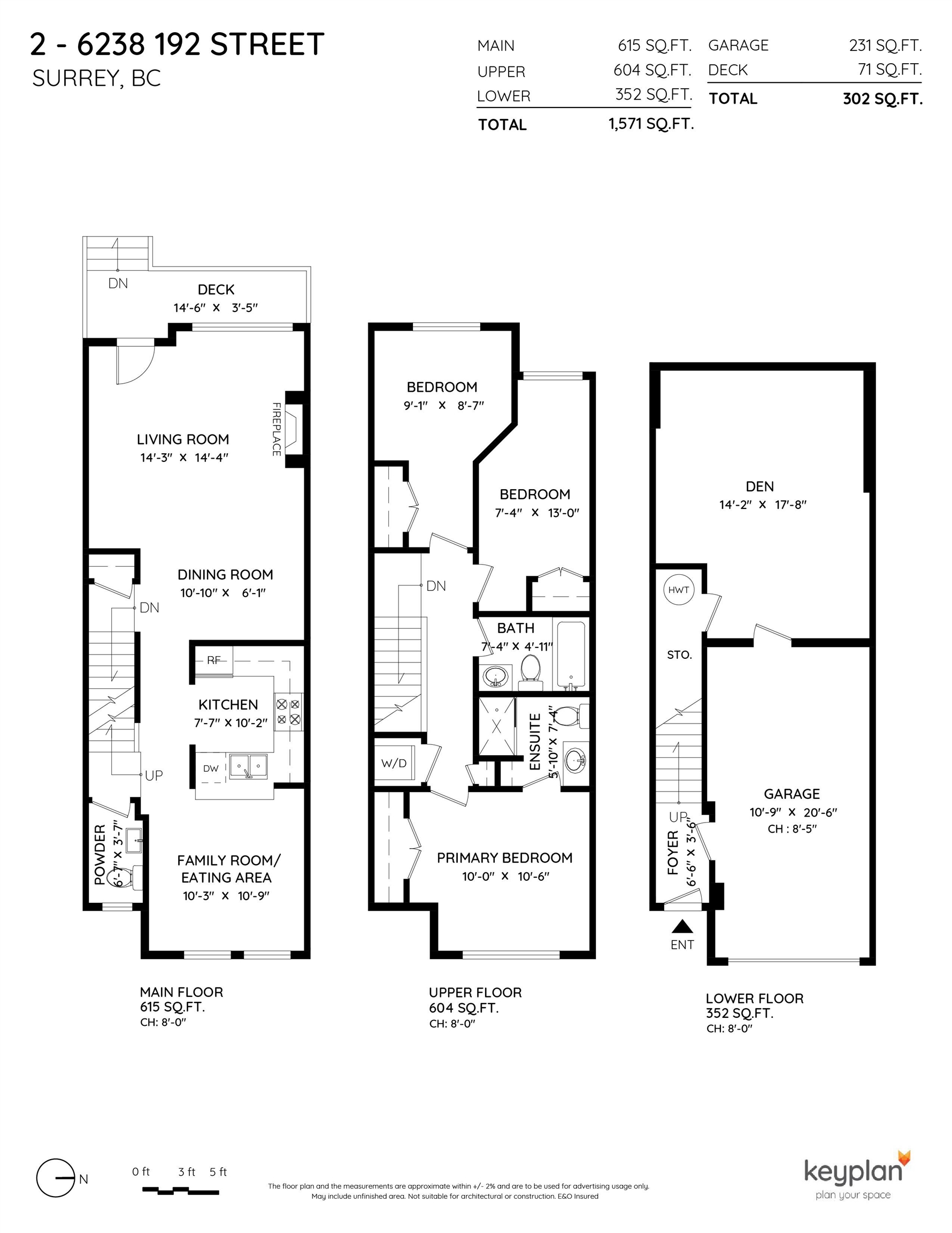 2 6238 192 STREET, #2