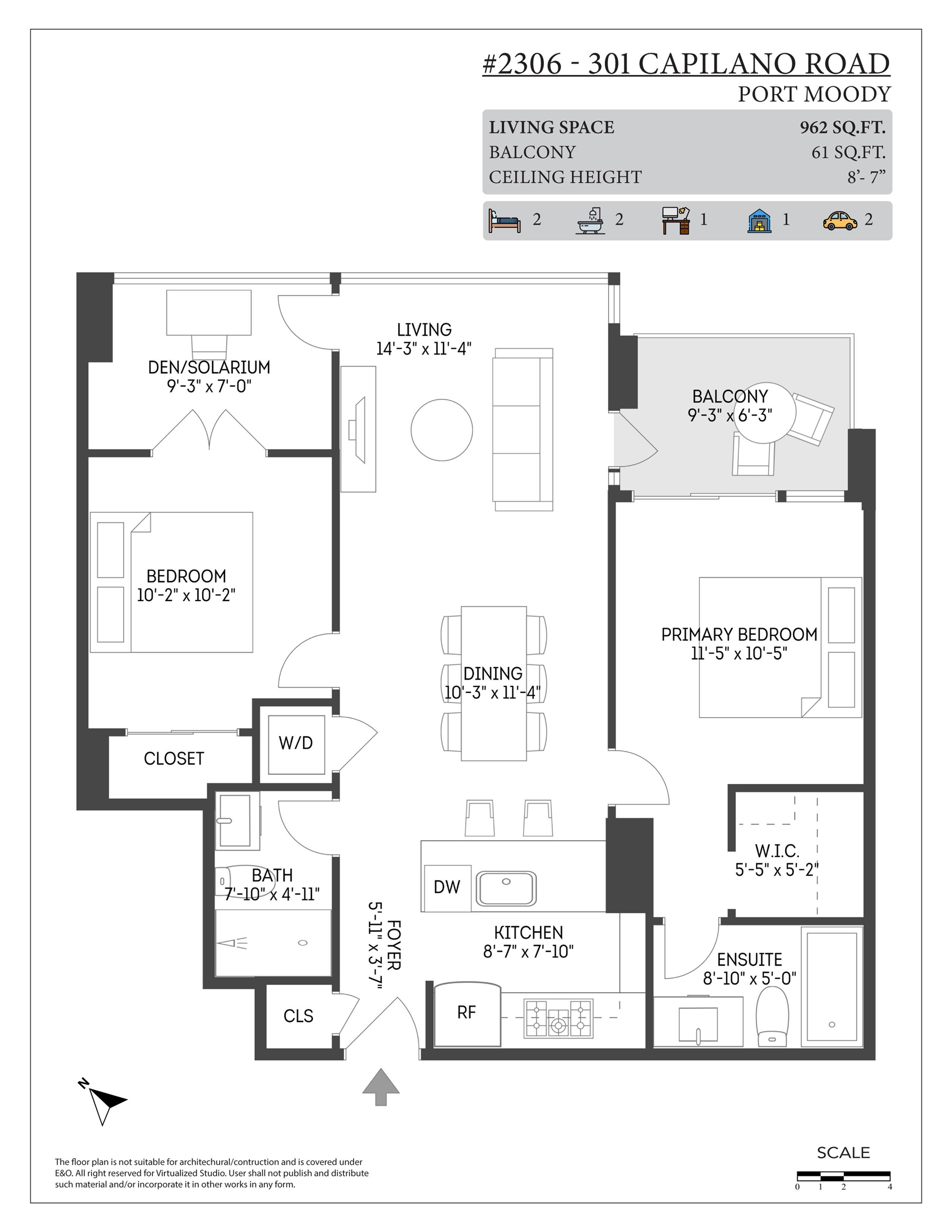 2306 301 CAPILANO ROAD, #2306