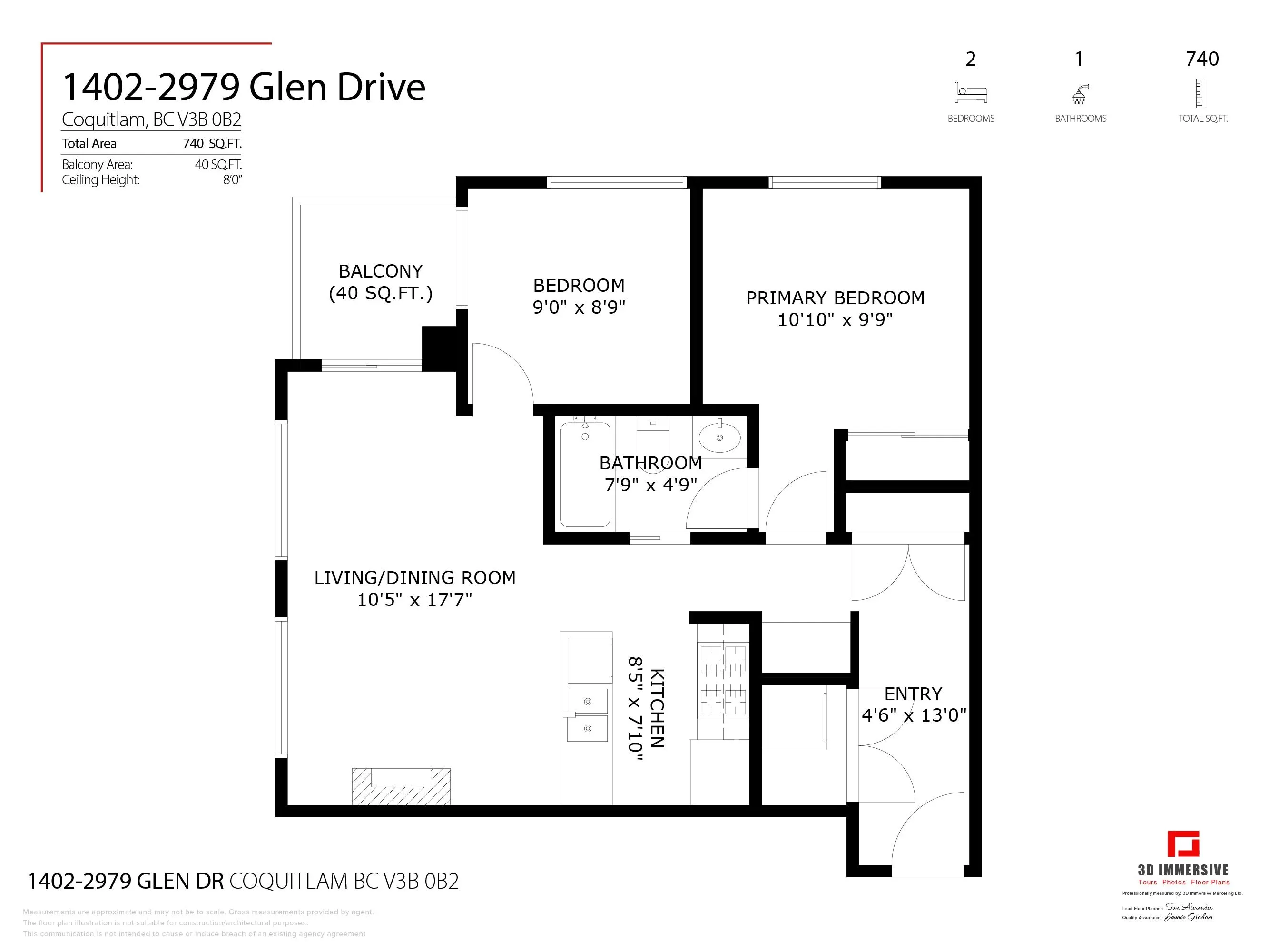 1402 2979 Glen Drive